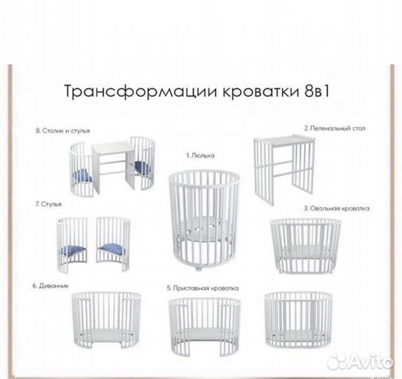 Детская кроватка 8 в 1