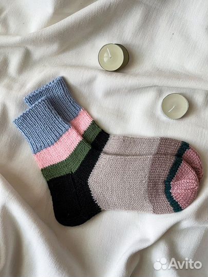 Носки вязаные из шерсти мериноса