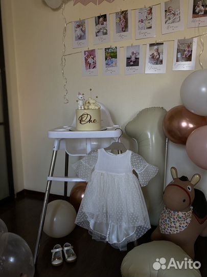 Платье на годик 74 размер