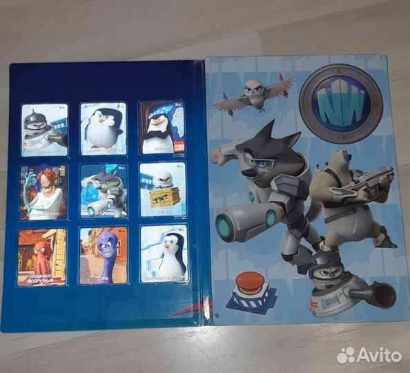 Альбом Пингвины с карточками