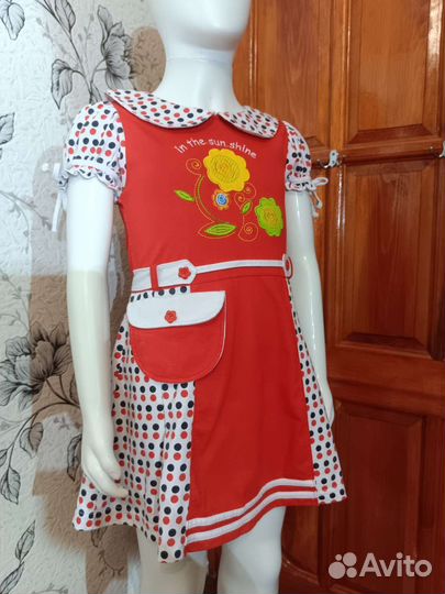 Платье на девочку 4-5 лет