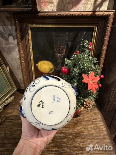 Гжель сахарница СССР