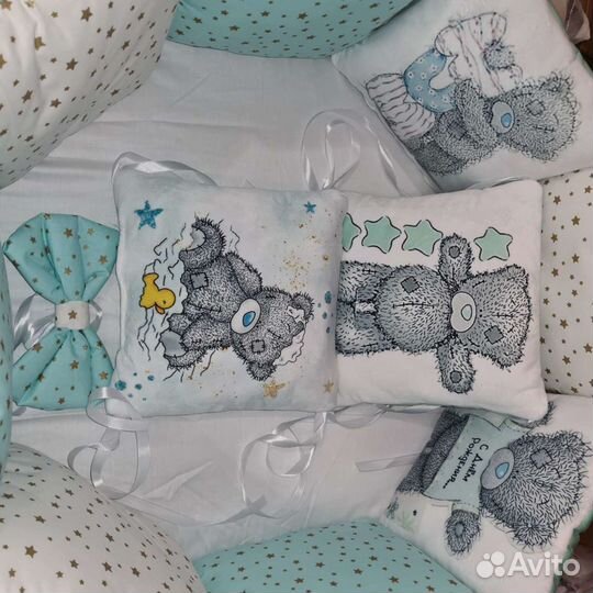 Бортики и постельное новое сатин