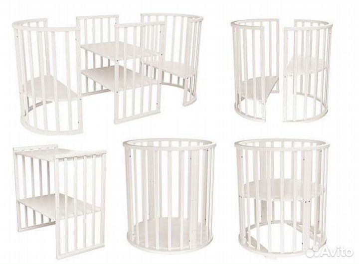 Детская кроватка-трансформер с маятником