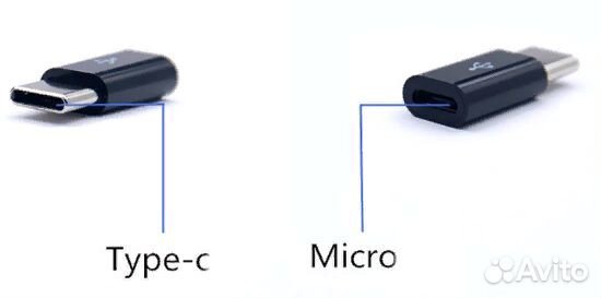 Переходник с Micro USB на Type C