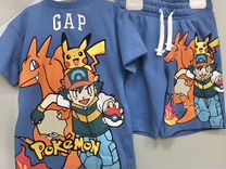 Новый детский костюм Gap Pokemon с шортами
