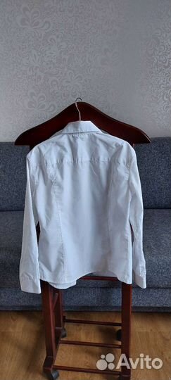 Рубашка школьная белая для мальчика 9 лет