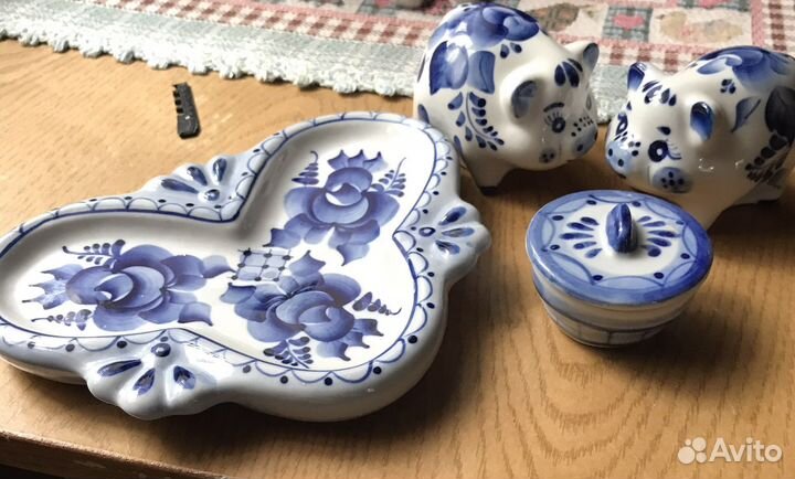 Набор для специй гжель