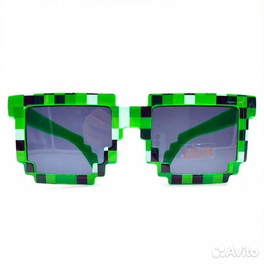 Очки зеленые из игры Майнкрафт (большие)
