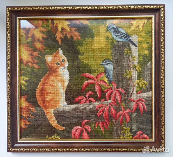 Картина вышитая крестом 