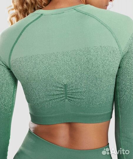 Кроп топ Gymshark Adapt Ombre Seamless Long Sleeve