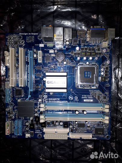 Плата Gigabyte LGA775, 4xDDR3-1333, hdmi/DVI, mATX