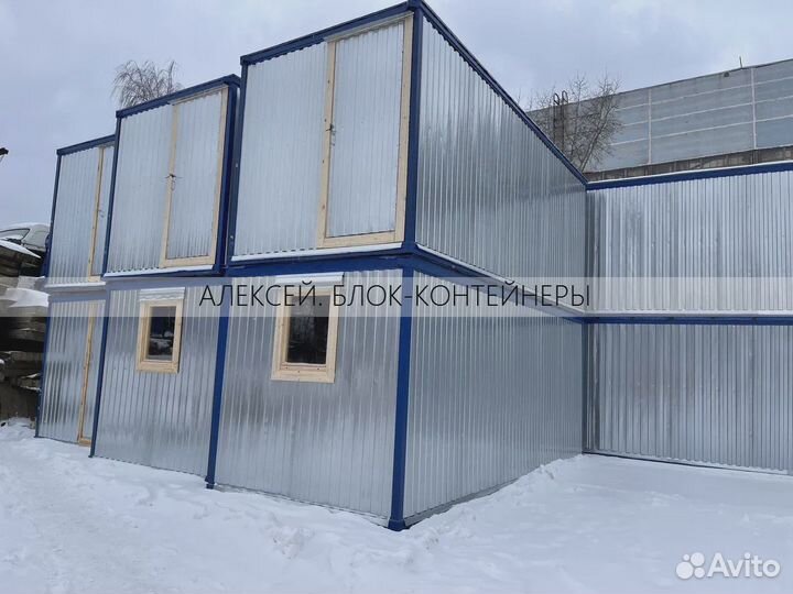 Блок контейнер 6*2,4м для строителей