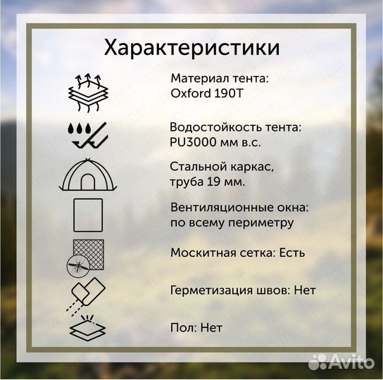 Палатка Шатер Кухня 430х430х230