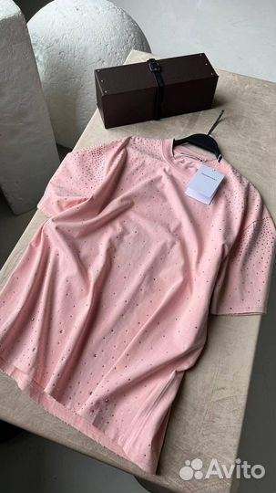 Нежная футболка Alexander Wang оверсайз