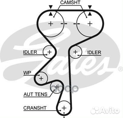 Ремень грм gates 5461XS 5461XS Gates
