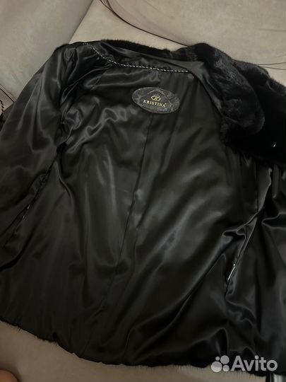 Шуба норковая 46 48 черная автоледи