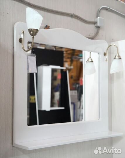 Зеркало Francesca Империя 90 белый полотно