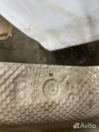 Термоэкран глушителя Рено Логан Степвей Сандеро 2