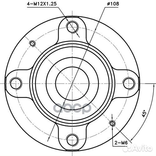 Ступица задняя зад лев Z89562R Zikmar