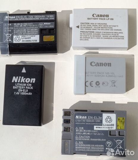 Аккумуляторы для фотокамер