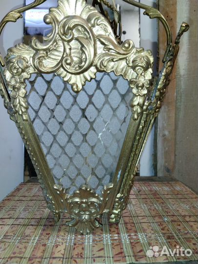 Люстра бронзовая