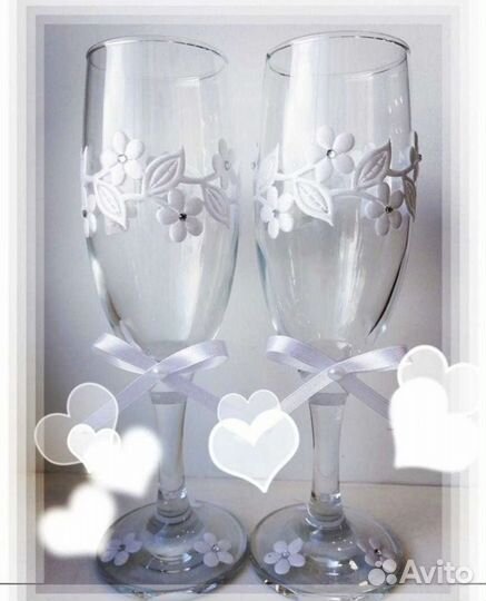 Свадебные бокалы (цена договорная)
