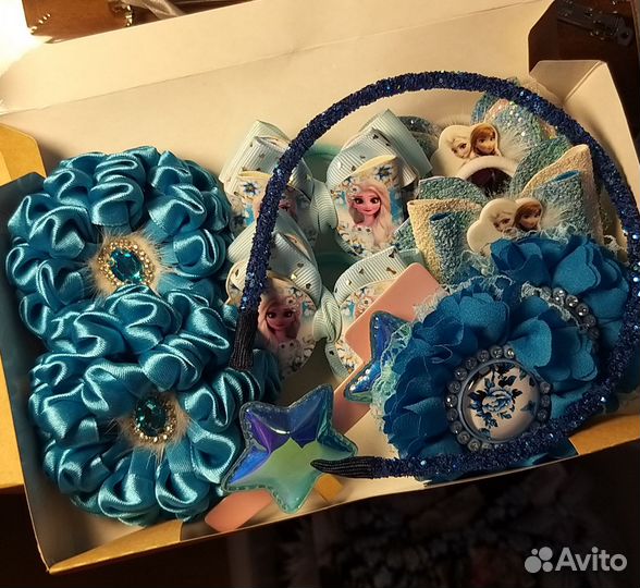 Набор бантов с Эльзой