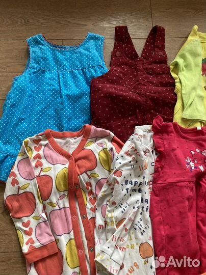 Одежда на девочку пакетом 80-86