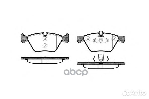 1052 00 колодки дисковые п BMW E60 2.0i 03 105200