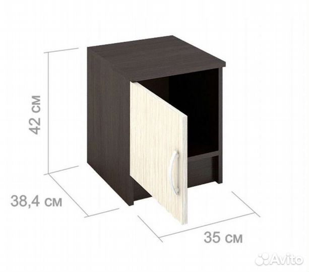 Тумба прикроватная Бася тб-551 венге