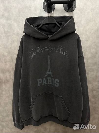 Худи Vetements Paris оверсайз (тренд 2025)