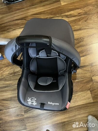 Автокресло (люлька) BabyCare Lora серый + черный