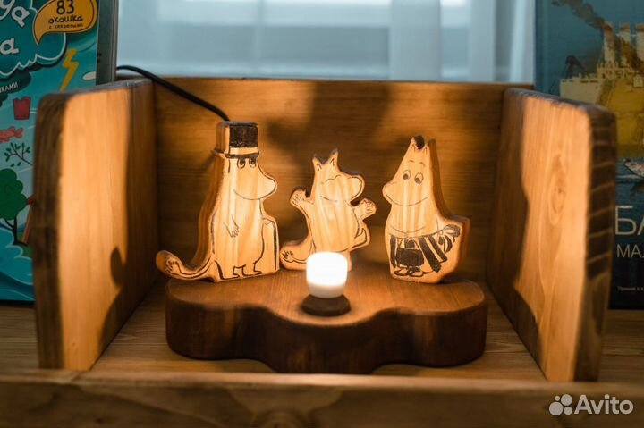 Муми тролли светильник фигурки
