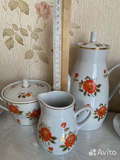 Сервиз кофейный на 4 персоны Полонне 1980г