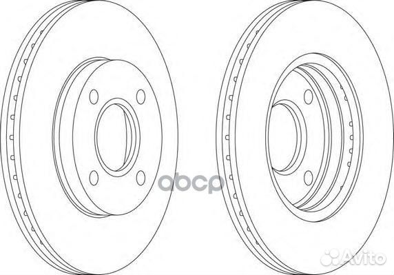 Диск тормозной ford focus 9805/fusion 1.4/1.6