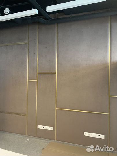 Мягкие стеновые панели с профилем