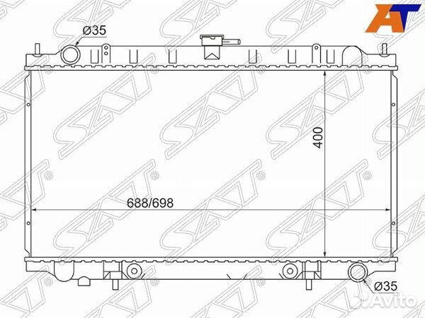 Радиатор nissan, nissan cefiro, nissan cefiro wagon, nissan cefiro/maxima A32 94-98, nissan maxima