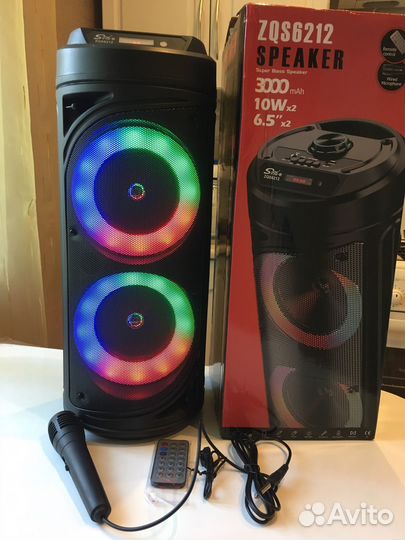 Музыкальная колонка с блютузом и караоке