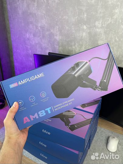 Микрофон + пантограф Fifine AM8T