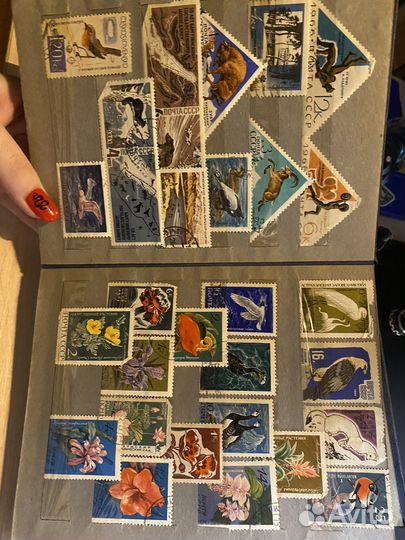 Почтовые марки СССР и разных стран 250 шт