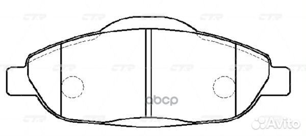 GK0908 колодки дисковые передние Peugeot 308 1