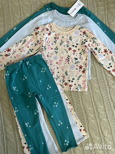 Комплекты футболка и леггинсы новые, Англия