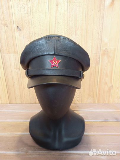 Кепка фуражка Нквд кожаная Арт.Фк78