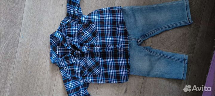 Рубашка для мальчика 74-80