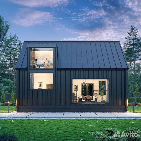 Каркасный дом под ключ 135м2 Барнхаус135