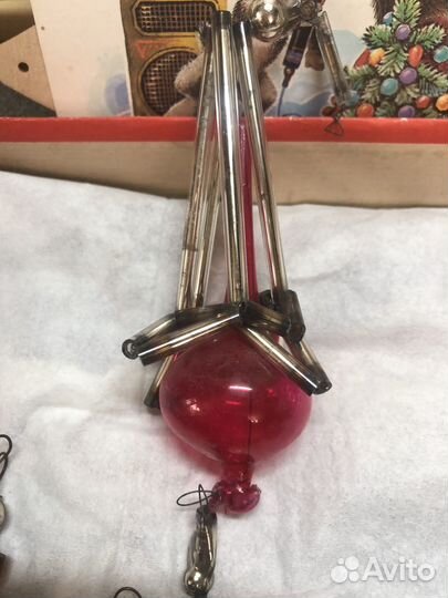 Ёлочные игрушки СССР стеклярус