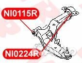 Сайлентблок рычага передней подвески передний VTR