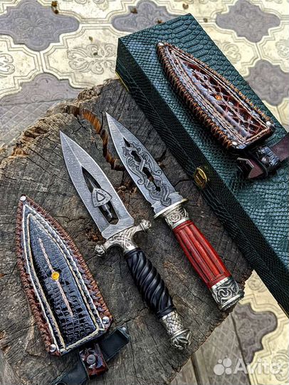 Нож из дамасской стали