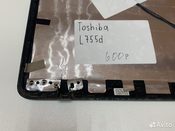 Крышка матрицы ноутбука Toshiba l755d